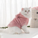 Plush Pet Hoodie for Cats & Small Dogs