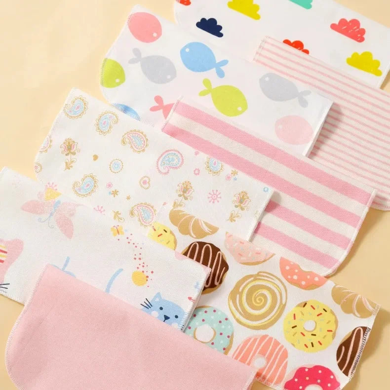 Baby Cotton Washcloth Set – 100% Cotton