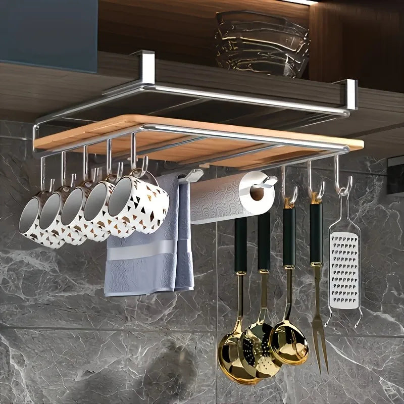 Under Cabinet Kitchen Organizer Rack