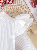 Baby Girl Romper Dress Set (Houndstooth) – 3 Pieces