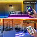 Fita de Luz LED RGB USB com App Bluetooth, Modo Música e Mudança de Cores