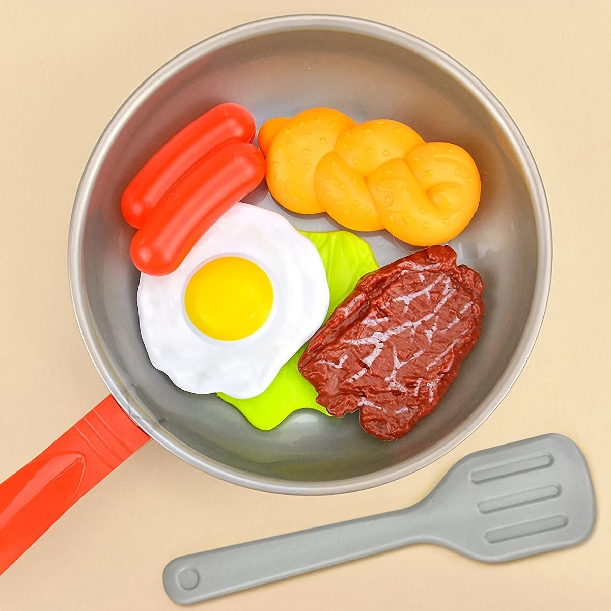 Kids Kitchen Play Set – Frying Pan & Food