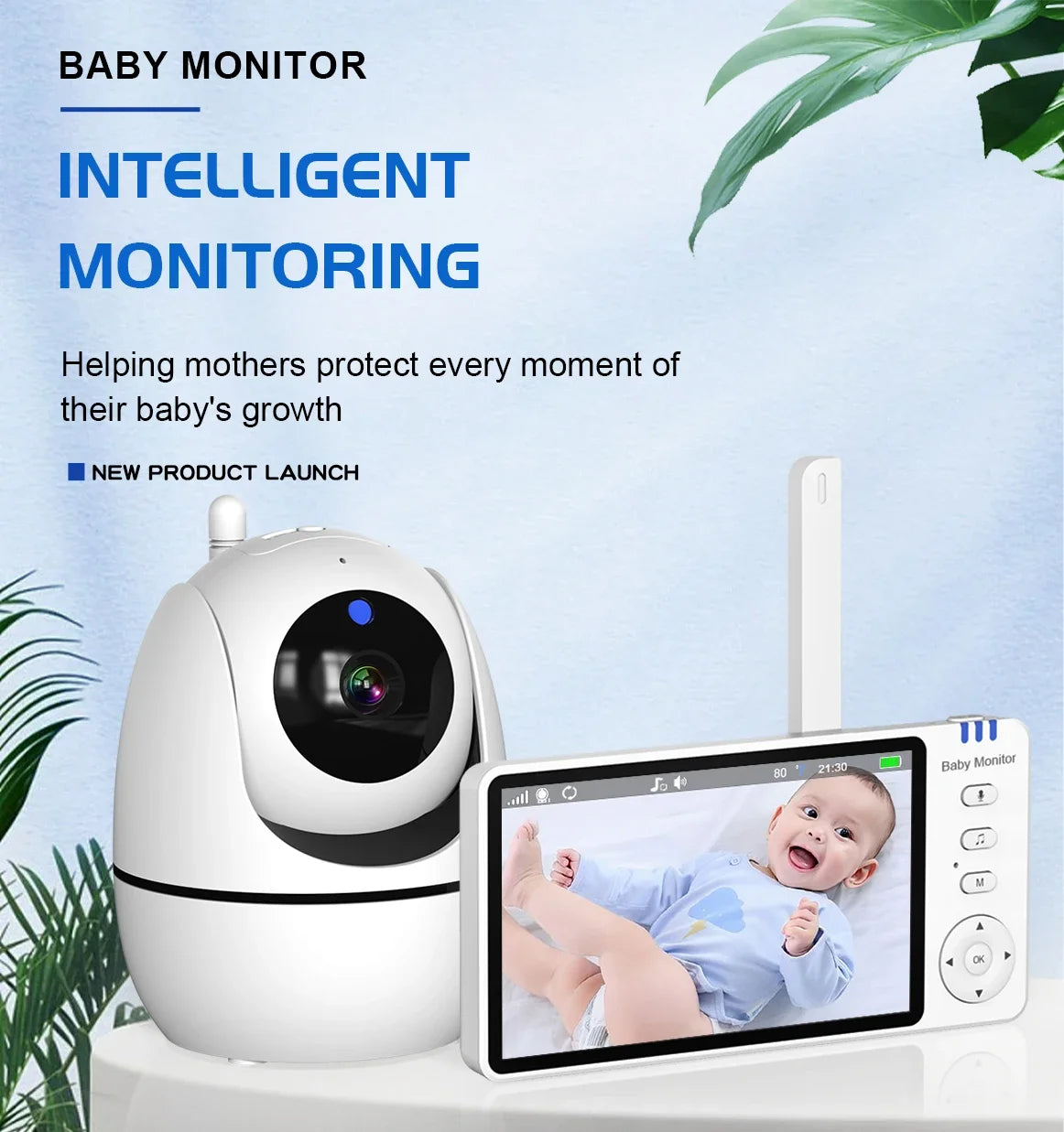 Camêra Babyphone - Monitoramento de Bebê por Vídeo com Visão Noturna