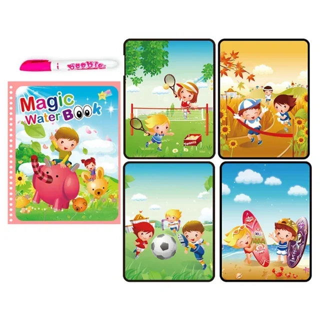 Reusable Magic Water Coloring Book