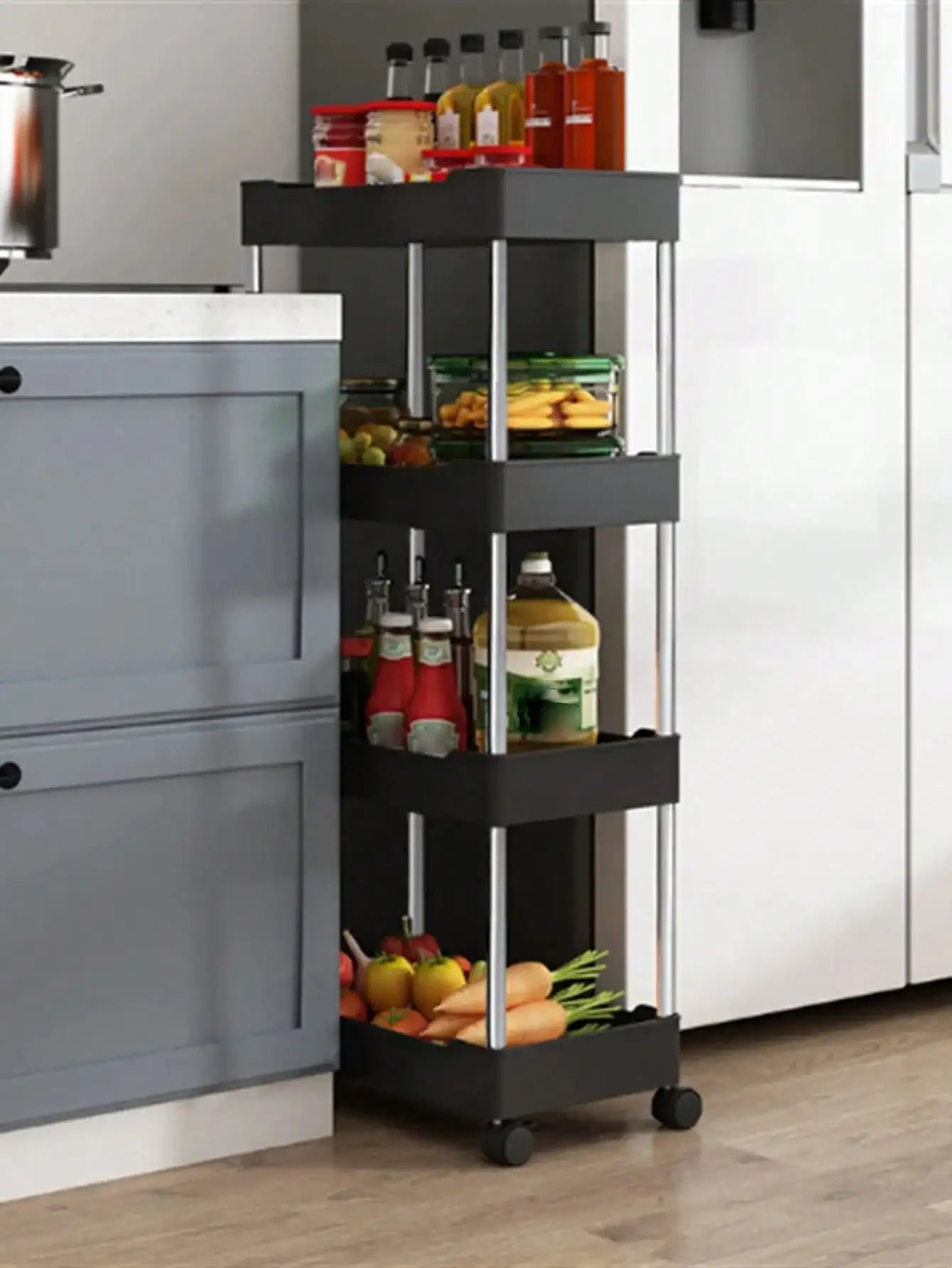 Slim Rolling Storage Cart