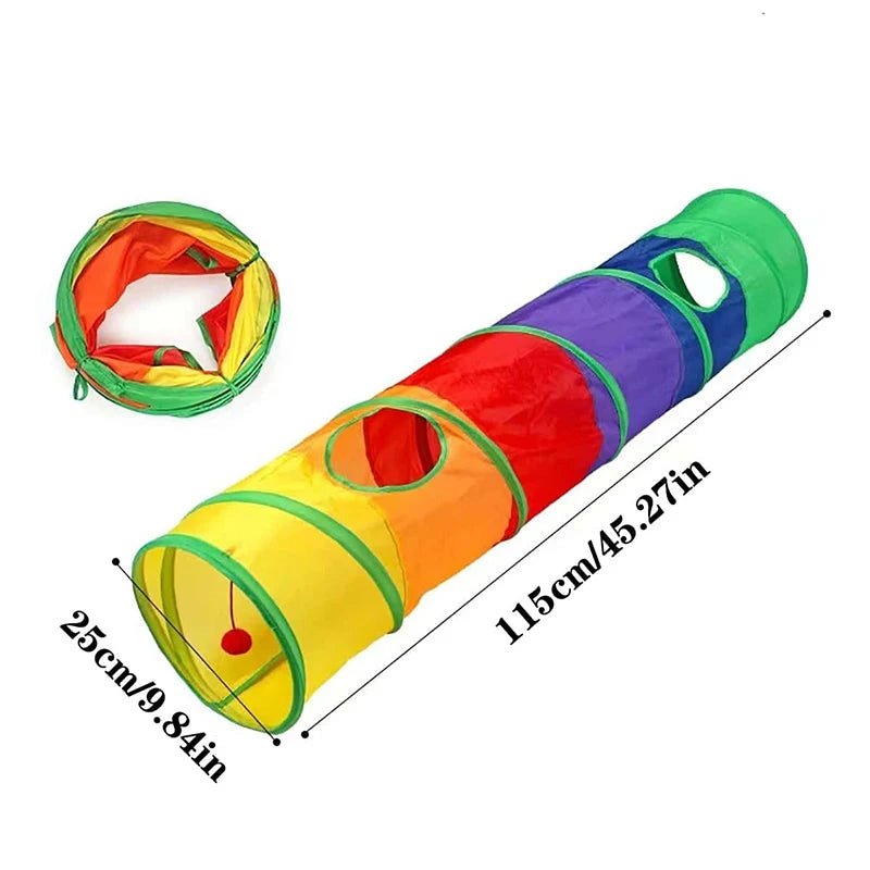 Interactive Cat Play Tunnel