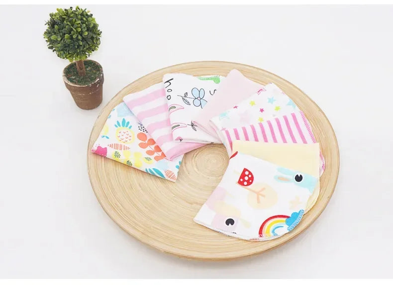 Baby Cotton Washcloth Set – 100% Cotton