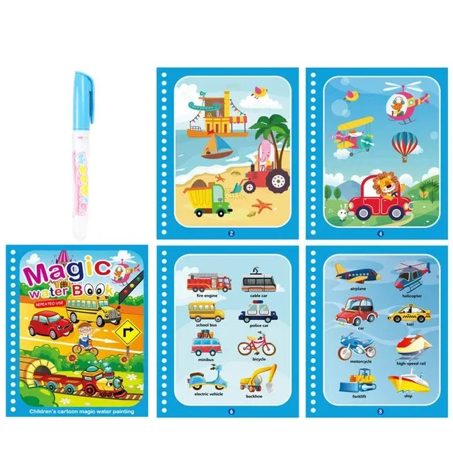 Reusable Magic Water Coloring Book